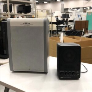 Victor PE-W50　フォノイコライザー　／　YAMAHA MS101Ⅱ　パワードスピーカー　／　ポータブルワイヤレスアンプ　ヴィクター モニタースピーカー　ヤマハの商品画像